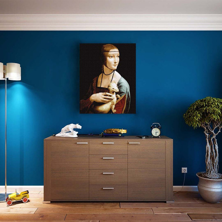 Eine Dame mit Hermelin. Leonardo da Vinci Malen Nach Zahlen