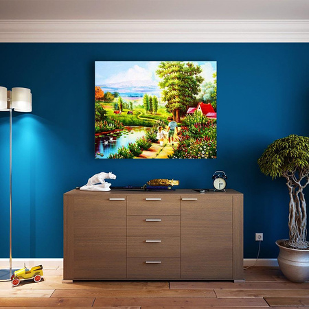 Urlaub auf dem Land 30x40cm Malen nach Zahlen