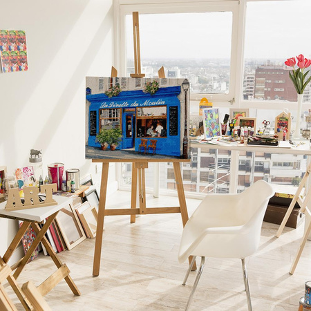 Französisches Café. Malen nach Zahlen