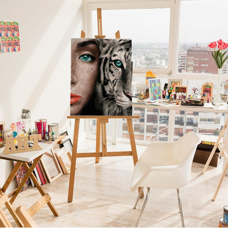 Tigerin Malen Nach Zahlen