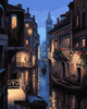 5D Venice by Night Diamantmalerei Mosaik 40x50 cm