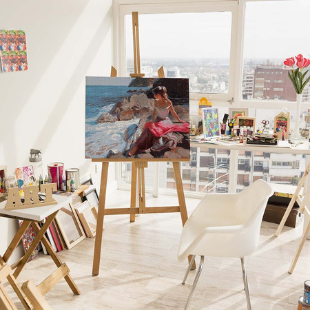 Schönheit der Küstenwellen Malen Nach Zahlen