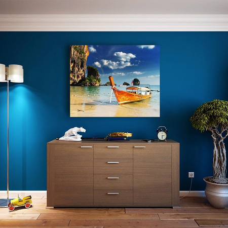 Boot im Meer Malen nach Zahlen