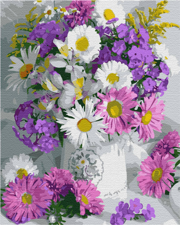 Zarter Blumenstrauß Malen Nach Zahlen
