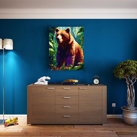 Waldbär im Sonnenlicht Malen Nach Zahlen