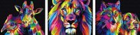Bunte Tiere malen