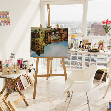 Stadt im Spiegel der Träume Malen Nach Zahlen