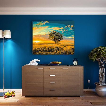 Goldener Sonnenuntergang Malen nach Zahlen