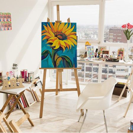 Sonnenblumenmalerei nach Zahlen