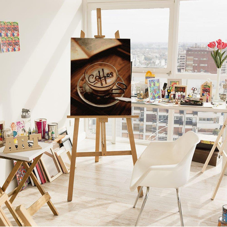 Kaffee in einer Tasse. Malen nach Zahlen