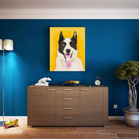 Bunter Hund Malen Nach Zahlen