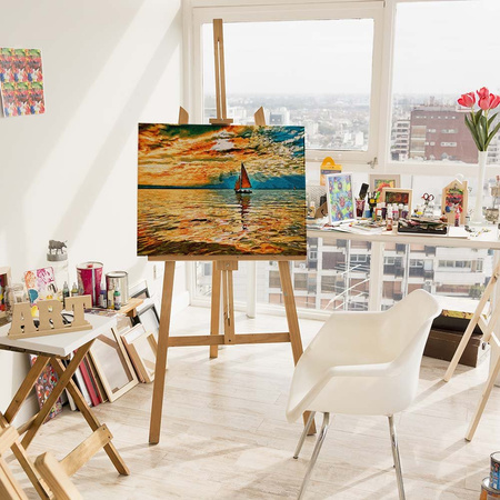 Der Himmel im Feuer der Sonne Malen Nach Zahlen