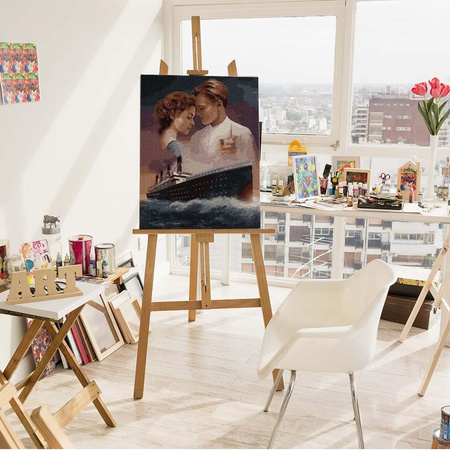 Die Liebesgeschichte von Jack und Rose Titanic Malen nach Zahlen