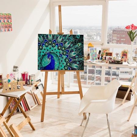 Pfau Malen nach Zahlen