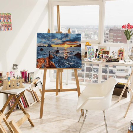 Sonnenuntergang am Meer Malen Nach Zahlen