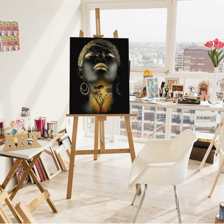 Die Wärme Afrikas. Malen nach Zahlen ohne Rahmen