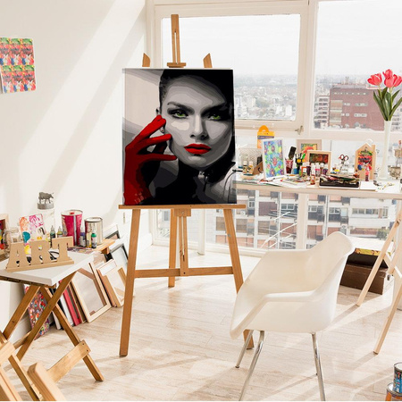 Mädchen mit grünen Augen Malen Nach Zahlen