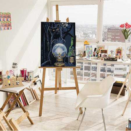 Katze des Zauberers Malen nach Zahlen