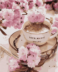 Morgen Kaffee Malen nach Zahlen