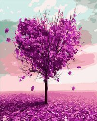 Lila Herz Malen Nach Zahlen