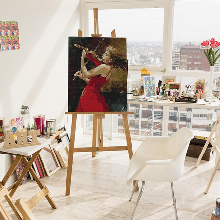 Mädchen mit Geige Malen Nach Zahlen