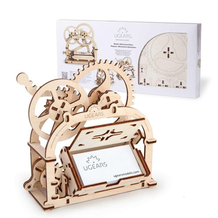 Mechanisches Gehäuse. Schatulle. Mechanisches Modell zum Zusammenklappen