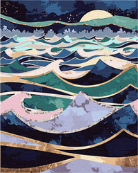 Unruhiges Meer Malen Nach Zahlen