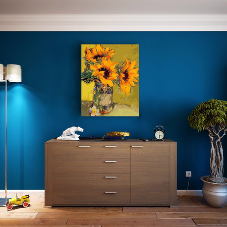 Sonnenblumenstrauß Malen Nach Zahlen