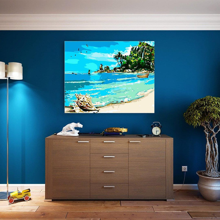 Paradiesküste Malen nach Zahlen