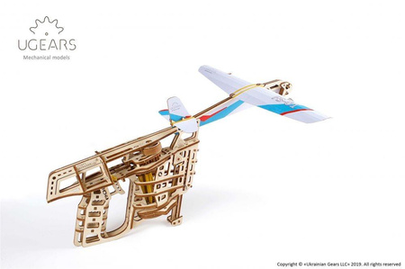 Flugzeugwerfer Mechanisches Modell, das zusammengebaut werden soll