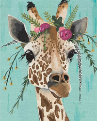 Giraffe Malen nach Zahlen