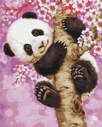 Süßer Panda Malen nach Zahlen