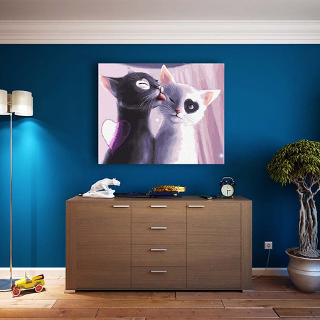 Fürsorgliche Kätzchen Malen Nach Zahlen