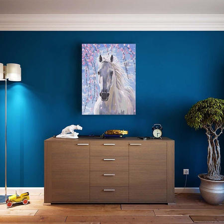 Weißer als Schnee Malen nach Zahlen ohne Rahmen