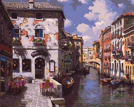 Canale Grande in Venedig Malen nach Zahlen