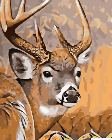 Hirsch Malen nach Zahlen