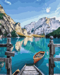Boot auf dem See Malen Nach Zahlen