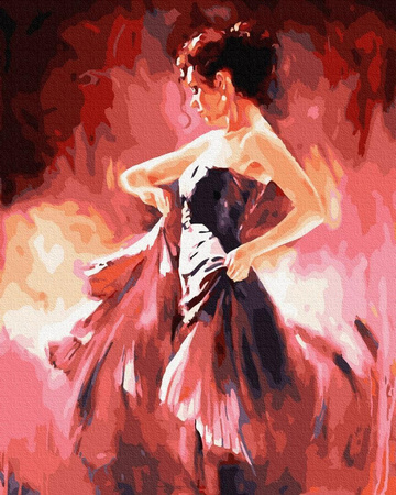 Leidenschaftliche Tänzerin Malen nach Zahlen