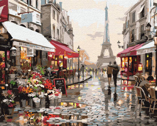 Paar in Paris Malen Nach Zahlen