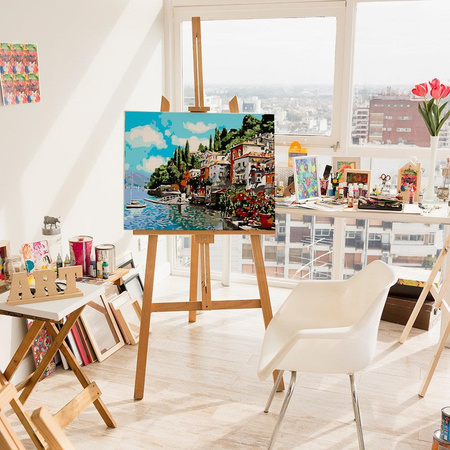 Stadt am Meer Malen nach Zahlen