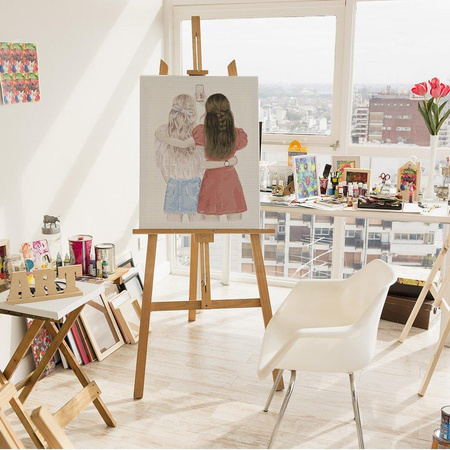 Mädchen Selfie Malen nach Zahlen