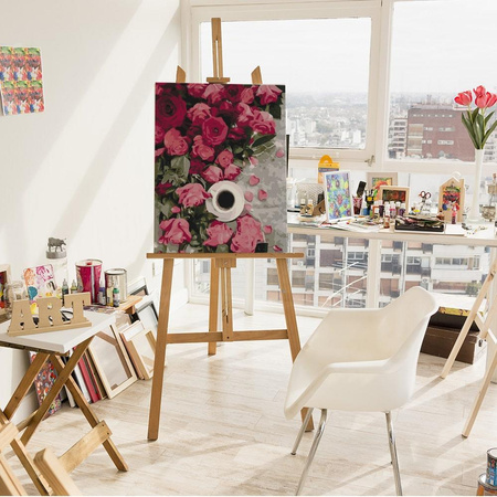 Rosen und Kaffee Malen nach Zahlen