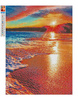 Diamantstickerei ohne Rahmen Sonnenuntergang 30x40 Diamantmosaik 5D