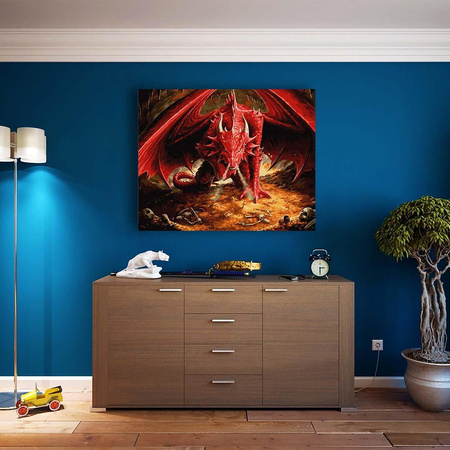 Roter Drache Malen Nach Zahlen