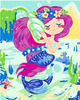 Kleine Meerjungfrau Malen nach Zahlen