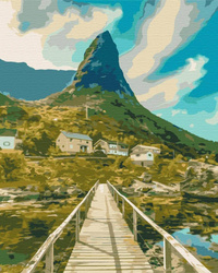 Malerisches Norwegen Malen Nach Zahlen