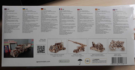 Straßenbahn auf Schienen. Mechanisches Modell zum Zusammenklappen