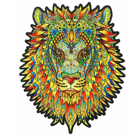 Holzpuzzle Der König der Löwen mit tierischen Elementen 191 stk. 40x24 cm