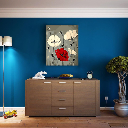 Mohnblumen Malen Nach Zahlen