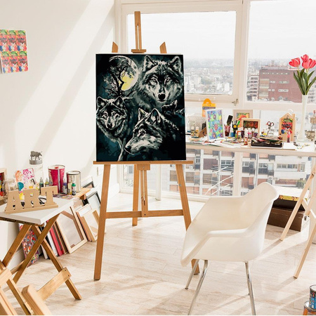 Stea Wölfe Malen nach Zahlen